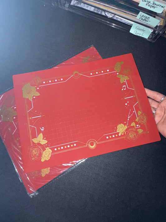 Premium Craft Mat- A4- Red