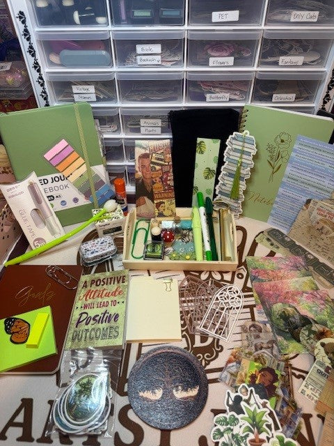 Mystery Treasure Bundle: 20 Unique Arts & Junk Journal Supplies