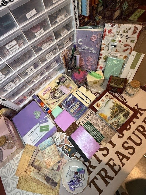 Mystery Treasure Bundle: 20 Unique Arts & Junk Journal Supplies