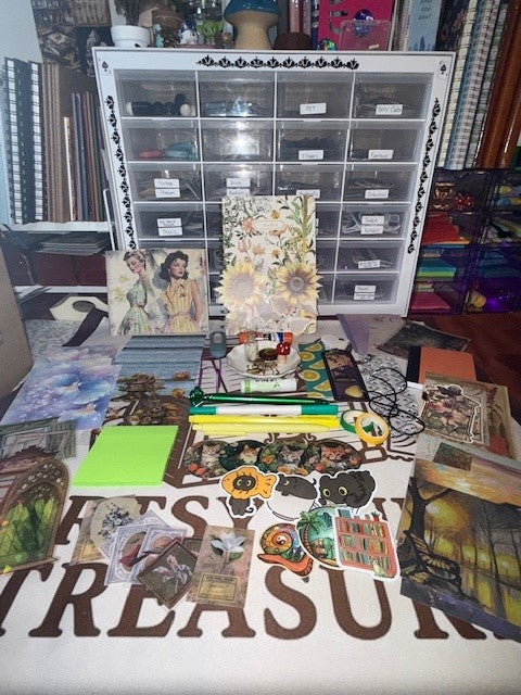 Mystery Treasure Bundle: 20 Unique Arts & Junk Journal Supplies