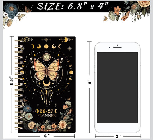 Celestial Pocket Planner July 2026 to July 2027- Weekly Monthly Planner