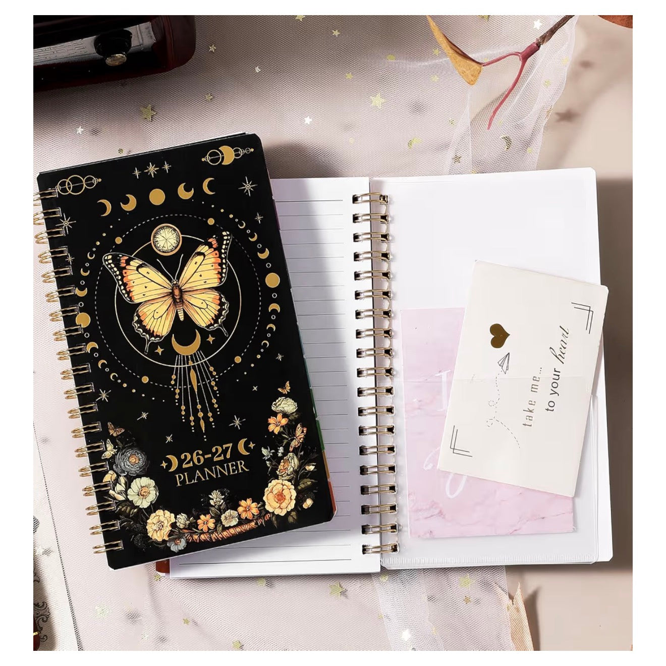 Celestial Pocket Planner July 2026 to July 2027- Weekly Monthly Planner