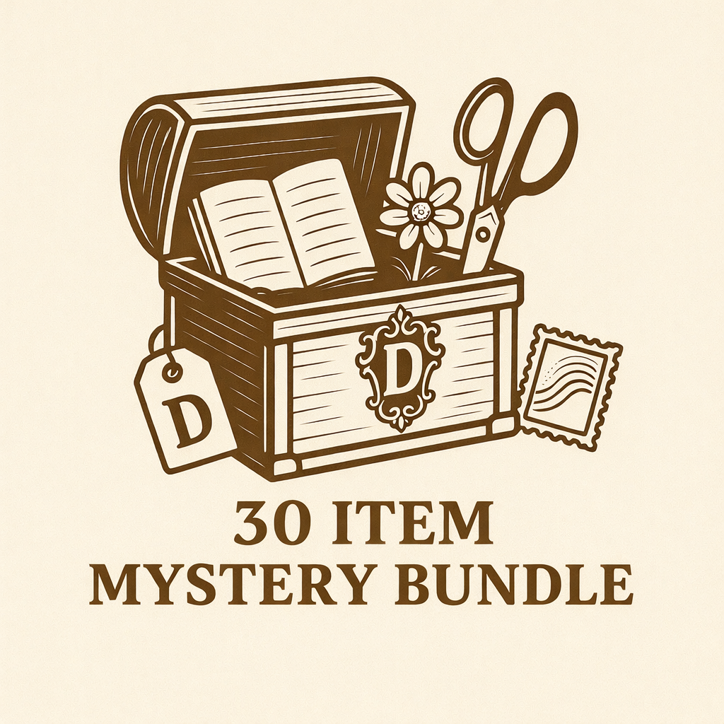Mystery Treasure Bundle: 30 Unique Arts & Junk Journal Supplies