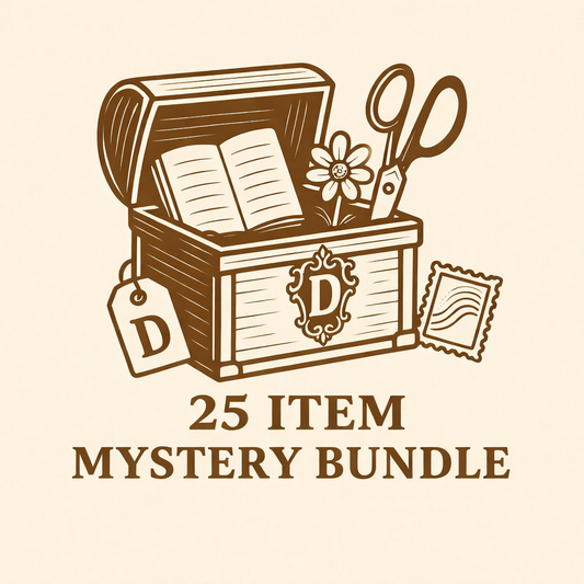 Mystery Treasure Bundle: 25 Unique Arts & Junk Journal Supplies