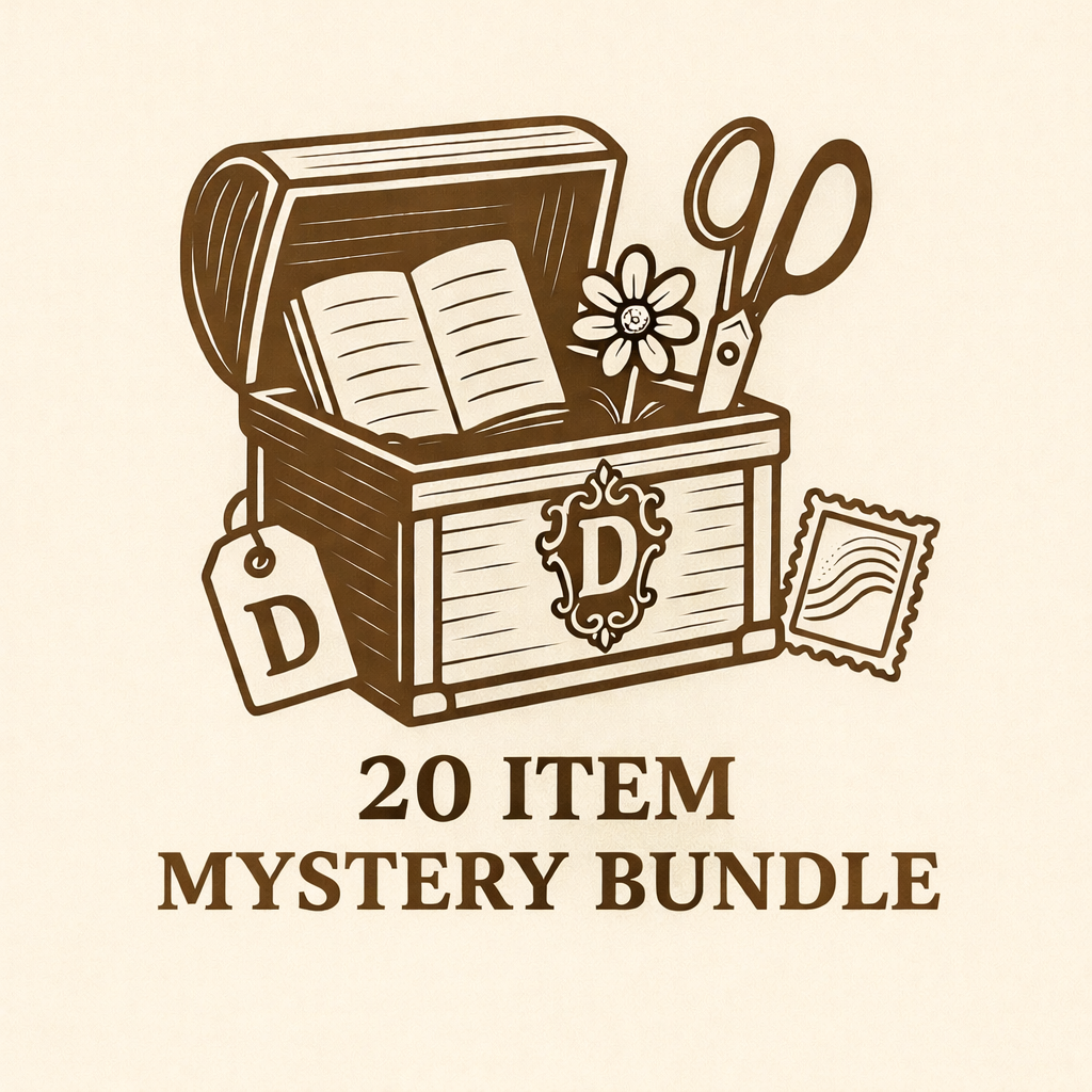 Mystery Treasure Bundle: 20 Unique Arts & Junk Journal Supplies