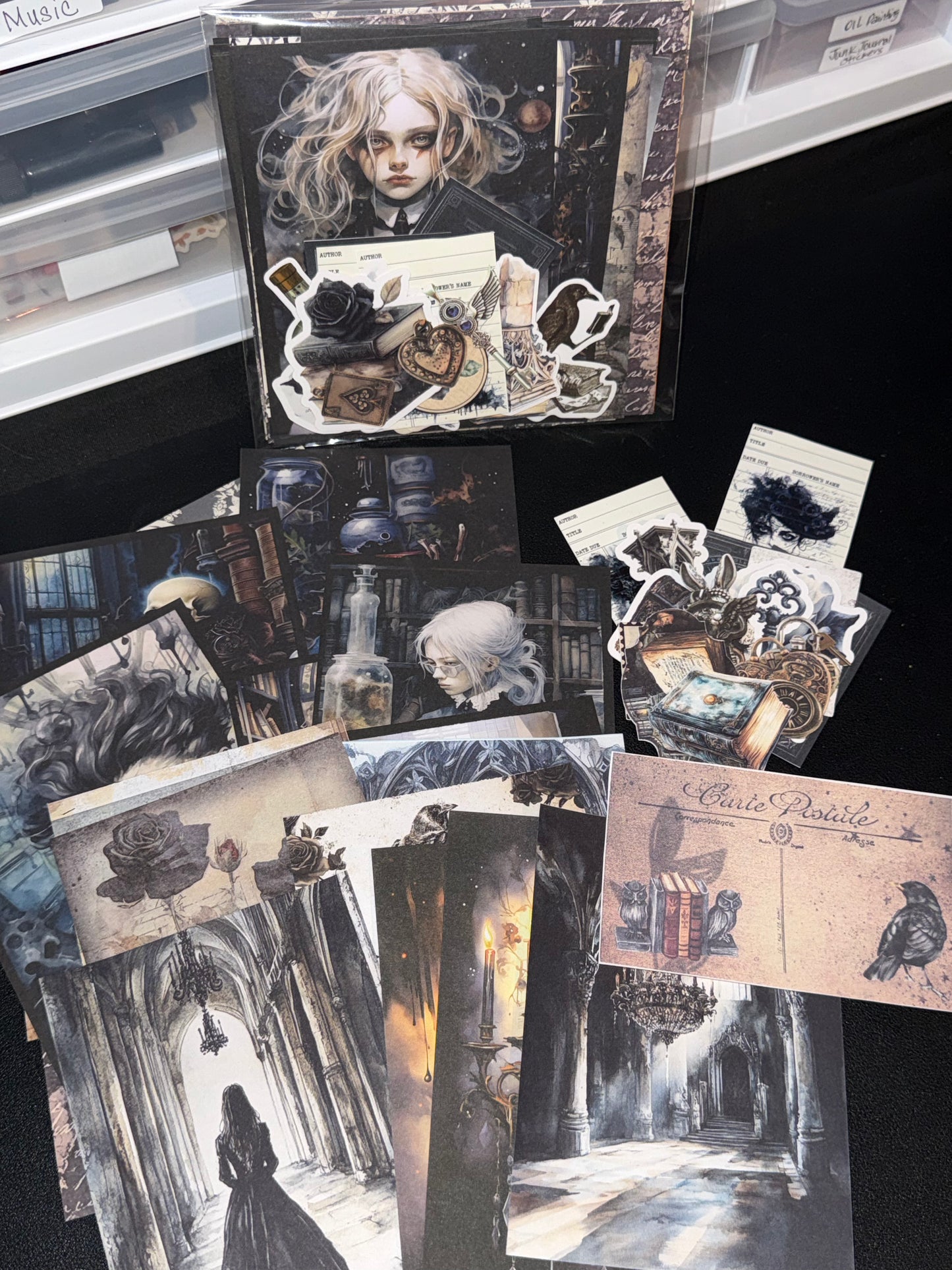 Mini Dark Academia Ephemera Pack